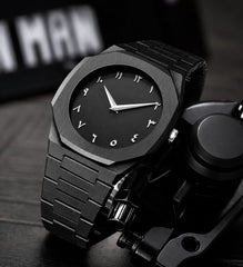 Black Arabic Ura Watch – Luxury Black Dial Wrist Watch for Men & Women | Eid ul Adha Special Offer